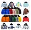 Jaqueta de inverno masculina feminina emenda com capuz bordado jaqueta quente parka casaco masculino puffer jaquetas carta impressão outwear jaquetas com impressão em várias cores