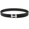 Ceinture de mode en cuir véritable hommes ceinture qualité H boucle lisse hommes ceintures pour femmes jean vache sangle cadeaux 193x