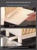Kök förvaring hushåll dubbel skål pinnar lådor bordsart dränera plastställ med lock multifunktionellt skåp