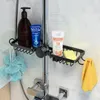キッチンストレージ蛇口料理排水排水機セットラグジュアリーアイテムオーガナイザーバスルームブラックゴールドステンレススチールラック
