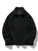 Herbst Hoodies Männer Koreanische Mode 320G Schwere Baumwolle Langarm Half Zip-Up Sweatshirts 231226