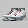 مع Box Jumpman Powder Blue 9 9S Mens Basketball Shoes Light Olive Pickle Gray Fire Gym Red Men Trainers Shoekers Shoe