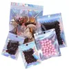 100 pçs / lote sacos de embalagem de varejo de plástico resealable bolsa de folha de alumínio holográfica saco à prova de cheiro para armazenamento de alimentos niikg twgpr