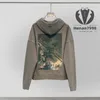 Hoodie Sweater Tasarımcı Sweater Tasarımcı Kapşonlu Erkek Hoodie Kadınlar 460g Polar Pamuklu Göğüs Mektupları Sebep Çiçek Deseni Toptan Parçalar