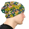 Basker blomma mönster skallies beanies caps hip hop vinter varma män kvinnor stickade hattar unisex vuxen orla kiely bonnet