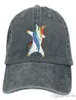 pzx Baseball Cap For Men Women Dabbing Unicorn Men039s Cotton Adjustable Jeans Cap Hat Multicolor optional6827769