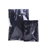 黒いプラスチックマイラーバッグ長期食品貯蔵および収集品保護用アルミニウムフォイルジッパーバッグ2サイドカラーLGTCG enohm
