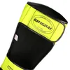 Ett par högkvalitet PU -läderboxningsskinnskydd ankelskydd MMA Muay Thai Training Leg Warmers Light Kicking Pads 231226