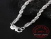 Width Real 100 925 Sterling Silver Men Rope Chain Fashion Unisex Party Wedding Gift Necklace JewelryDz Chains7504233