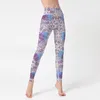 Yoga-outfit Nieuwe Europese en Amerikaanse bedrukte broek voor dames met slim fit Hoge taille Heup Lifting Danskleding Elasticiteit Sport Fi Otzvh