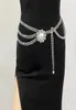 Belts Waist Chain Multilayer Elegant Hypoallergenic High Gloss Adjustable Shiny Rhinestones Mimic Pearl Women39s Body Belt7611963