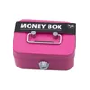 Money Safe Box Mini Cash Box Metal Nyckel Pengar Bank Small Security Lock Box Portable Robust Låsbara myntlådor för barn Vuxna 231225