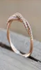 Nowy moda klasyczna sześcienna cyrkonowa pierścionek zaręczynowy dla kobiety dziewczyny kryształy biżuterii Pierścienie 4251410