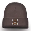 Berets Scottish Highland Cow Beanie 자수 귀여운 Scotch 니트 모자 가을 겨울 따뜻한 힙합 유니슬 형 스키