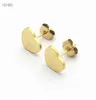 New Style Stainless Steel Fashion 14mm T Ear Stud Jewelry Heart-Shaped Pendant Earrings Love Earrings For Women's Party Wedding Gifts Wholesale9772202