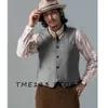 Men's Serge Solid Color Casual Business Vest Formal Man Ambo Steampunk Gothic Chaleco Suit Jackets Wang Vests for Women Male