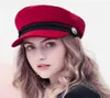 Winter Baseball Cap Women French Style Wool Baker039s Boy Hat Cap Cool Hats Womens Baseball Hats Black Visor Hat Casquette 20107640006