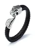 bracelet hip hop ouroboros pour hommes designer de luxe bracelets de chaîne de corde en cuir noir The Vampire Diaries Hollow mystérieux bijour1802687