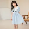 Girl Dresses Girls Summer Dress 2024 Korean Style Patchwork Clothing Fashion Kids Floral Princess #7384