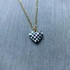 Pendentif Colliers Mode Acier inoxydable Coeur Collier Femmes Noir Blanc Coquillage Amour Charmes Pour Femme 2023 Bijoux