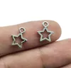 HELA 200st. Small Star Alloy Charms hängen Retro smycken gör DIY Keychain Ancient Silver Pendant för armbandörhängen 1277N6307415