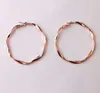 FashionNew Large Brass Circle Hoop Earrings Christmas Gifts for Girls and Ladies Big ed Round Hoops Boutique Jewelry 56100984