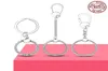 Simple 925 Sterling Silver Moment Key Ring Small Bag Charm Holder Fit Charm For Women Jewelry Making Gift248q1478256