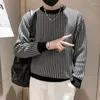 Erkek Sweaters Kaliteli Erkekler Örgü Sweater Erkek Siyah Külot Büyük Boyu O Boyun Jumpers Ekose Harajuku Giyim Vintage Kış Triko H