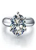QYI Ringe aus 925er-Silber für Damen, Verlobungsringe aus Silber, rund, künstlicher Diamant, sehr glänzend, Hochzeitsgeschenk, Ring, Steingröße 11523 ct, Y16065226