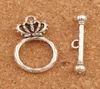 Crown Bracelet Toggle Clasp 100pcslot Antique Silver Fit Bracelets L864 Jewelry Findings Components 153x237mm6116193