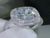 Anelli di fidanzamento con pietre preziose in argento moda donna di lusso per gioielli da donna Anello con diamante simulato per matrimonio2448486