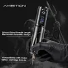 Ambitie Draagbare Draadloze Tattoo Pen Machine Lithiumbatterij Power Charge Supply 1950mAh LED Display Tattoo Apparatuur 231225