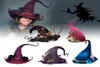 BeanieSkull Caps 1pcs Witch Wizard Hats Halloween Party Headwear Props Cosplay Costume Accessories For Children Adult 2209285297219