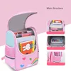 Fengdong petite fille sacs d'école enfants mignon cartable animal cartable élève du primaire petit sac à dos fille maternelle sac à dos 231225