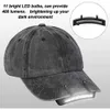 Nuevos faros portátiles 11LED sombrero Clip luz faro giratorio Clip faro impermeable lámpara de cabeza linterna para acampar senderismo caza