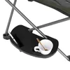 캠프 가구 안뜰 수영장을위한 의자 유니버설 유틸리티 트레이 다기능의 휴대 전화 슬롯 클립이있는 캠프 가구 안락 테이블