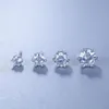 100% 925 Sterling Silver clear Cubic Zirconia Stud Earrings for Children Girls Kids Baby Jewelry s925 silver men women jewelry270U