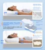 Osteo Cervical Pillow for Neck Pain Relief, Hollow Design Odless Memory Foam Pillows With Cooling Case, Justerbar ortopedisk sängkudde för att sova