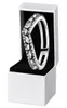 НОВОЕ кольцо Marquise с двойным поперечным рычагом, подлинное стерлинговое серебро, розовое золото, женские свадебные украшения для колец с бриллиантами CZ в оригинальной коробке2156221