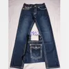 Jeans Damen Jeans Fashionstraightleg Hosen 18ss New True Elastic Herren Robin Rock Revival Crystal Studs Denim Designer Hosen Herren