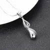 Chains KLH9991 Eternally Loved Clear Crystal Cremation URN Necklace For Ashes Jewelry Memorial Women Girls Keepsake Gift