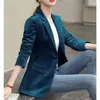 2 Delige Sets Vrouwen Vintage Corduroy Elegant Pak Kantoor Dame Lange Mouw Business Casual Blazer Jas Hoge Taille Rechte Broek 231225