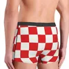 Underpants Croatia Style Chess Underwear Male Printed Customized Boxer Briefs Shorts Panties Breathable