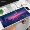 Rests City Neon Peyzaj Mousepad Oyun Mouse Pad Anime XXL Bilgisayar Büyük Kauçuk Ofis Masası Klavye Mouse Pad Tablo Mat 900x400