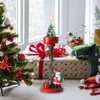 Bougeoirs de noël bougeoir joyeux décor pour la maison père noël fer ornement fournitures décoratives