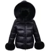 Maomaokong Winter Down Jacket Women Natural Real Raccoon Fox Fur Collar Coats Puffer Jacket Feather Parkas Female Clothes 231226