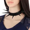 Vegan Lederen Spiked Choker Ketting Punk Kraag Voor Vrouwen Mannen Emo Biker Metal Chocker Ketting Goth Jewelry274i