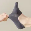 Chaussettes pour hommes été respirant maille coton bateau hommes bouche peu profonde Invisible couleur unie cheville courte antidérapant décontracté