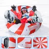 Outside Snow Tube Snow Sled Handles Sledge Circle Tire Tube Thickened Winter Sports Inflatable Skiing Circle Rings 231225