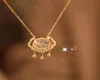 Pendanthalsband Kvinnor Livslängdlåshalsband smycken Kort klavikelchoker för Lady Korean Chain2318820